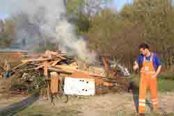 Osterfeuer vom 11.04.2009